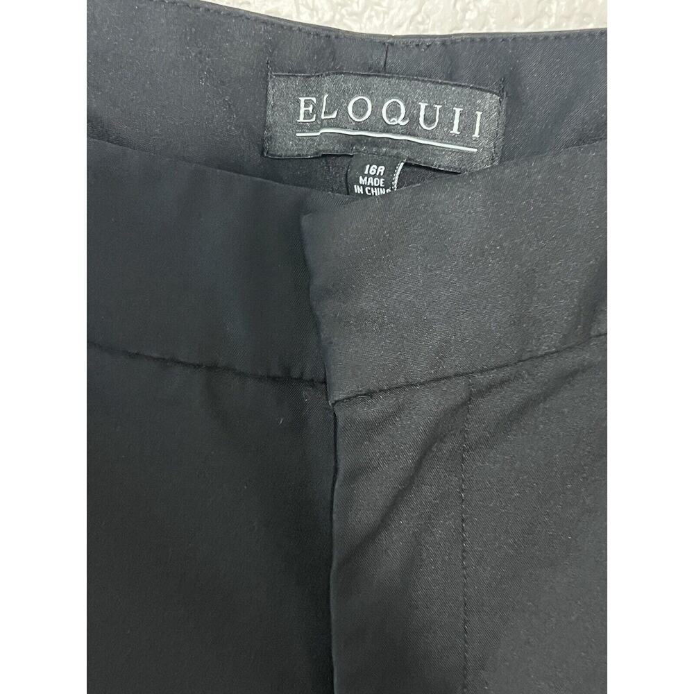 Eloquii Pants Black Stretch Trousers Office Work Plus Size 16 Pockets Career - Picture 2 of 9